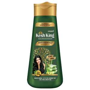Kesh King Anti Caída Shampoo botella: promueve cabello más fuerte con uso regular.