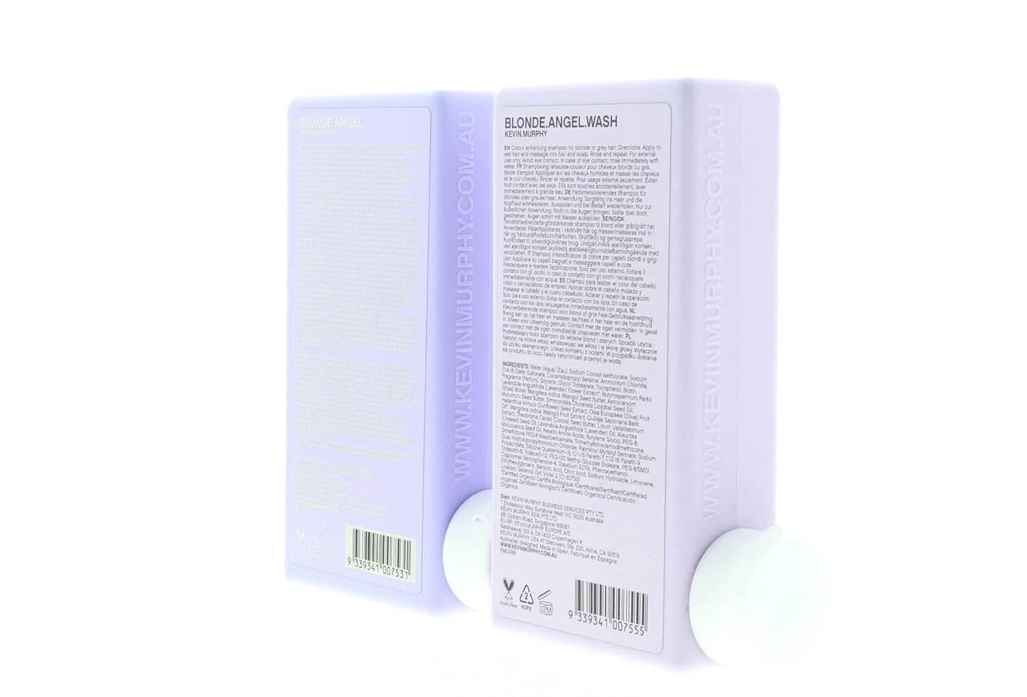 KEVIN.MURPHY Blonde.Angel pack morado kit de mantenimiento del color
