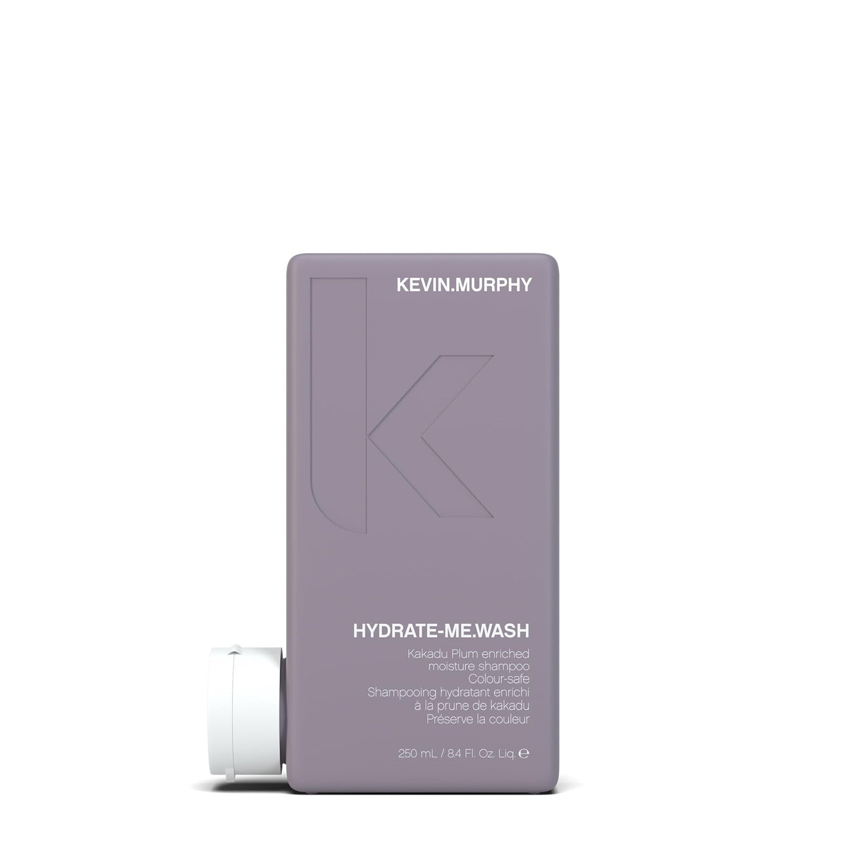 kevin.murphy hydrate-me-wash, botella visible, cuidado suave para cabello seco.