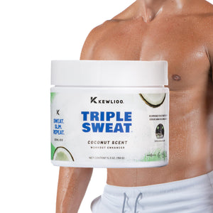 Kewlioo Sudor Triple crema de entrenamiento coco para maximizar sudor durante el ejercicio.