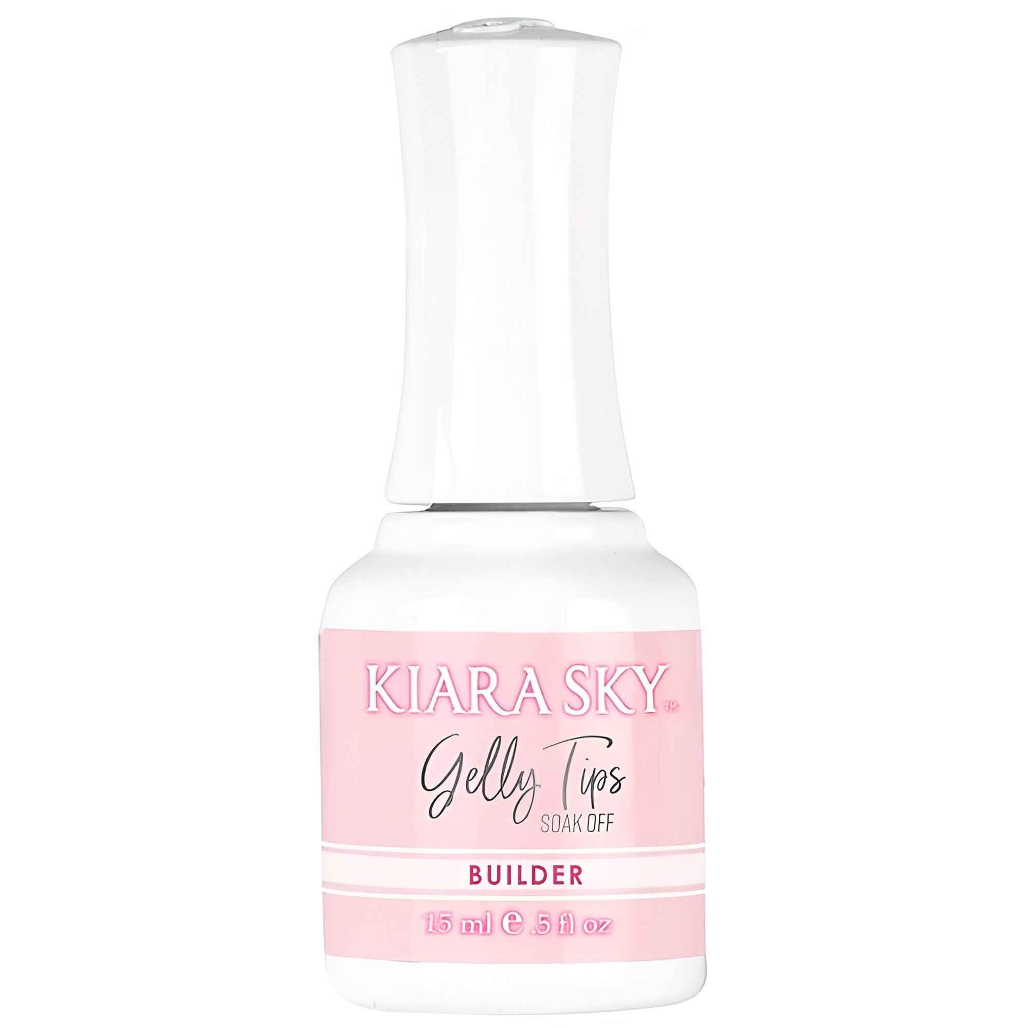 Kiara Sky Builder Gel en botella de 0,5 onzas para manicura duradera.