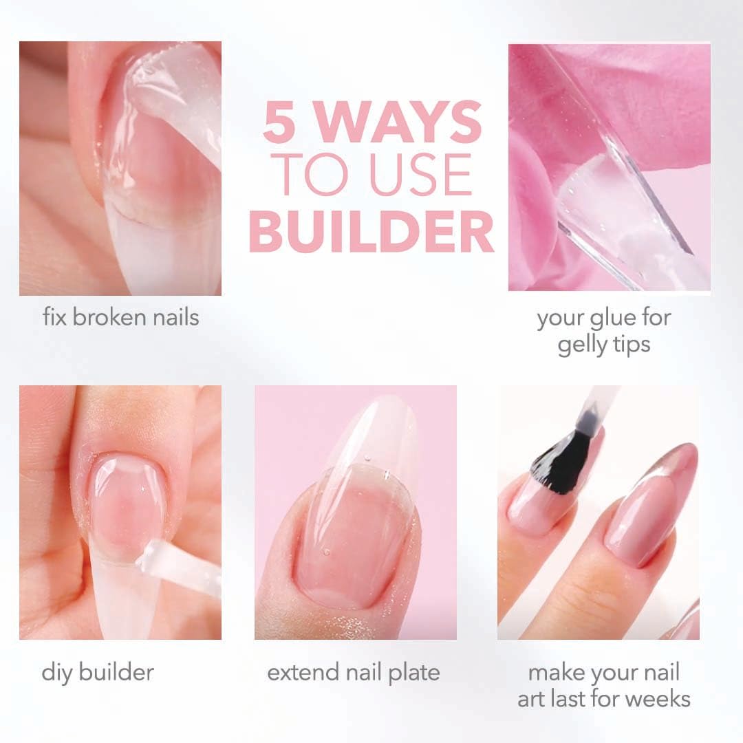 Gel de construcción Kiara Sky hecho en Estados Unidos para uñas de calidad.