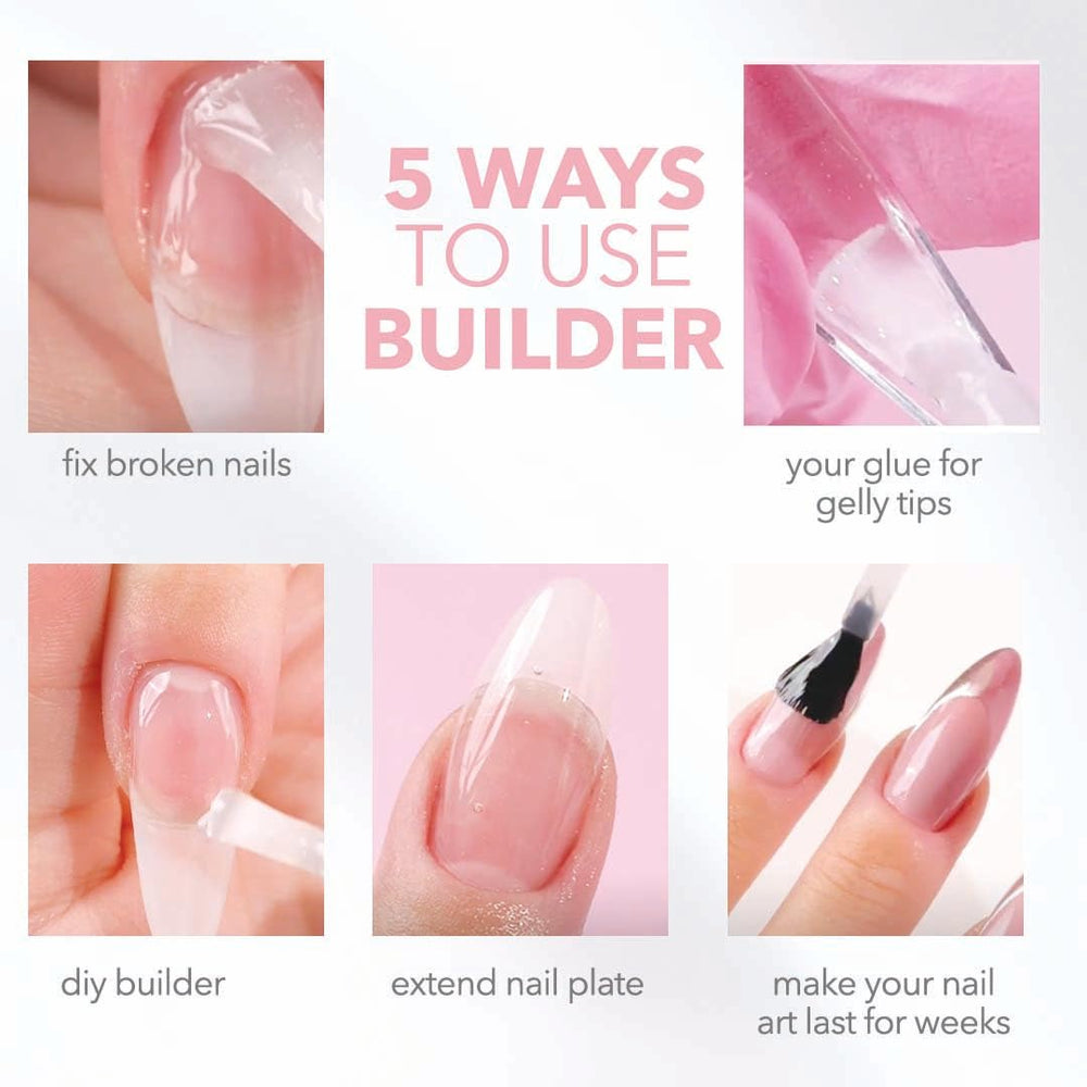 Gel de construcción Kiara Sky hecho en Estados Unidos para uñas de calidad.