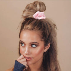 KICOSY coletero satin rosa tamaño 1-6 pulgadas para cabello.