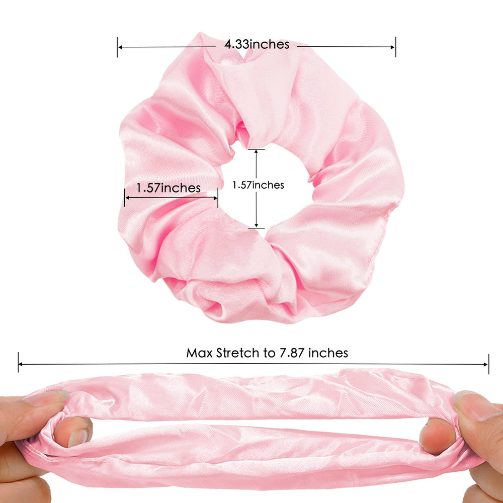 KICOSY conjunto satin rosa para peinados duraderos.