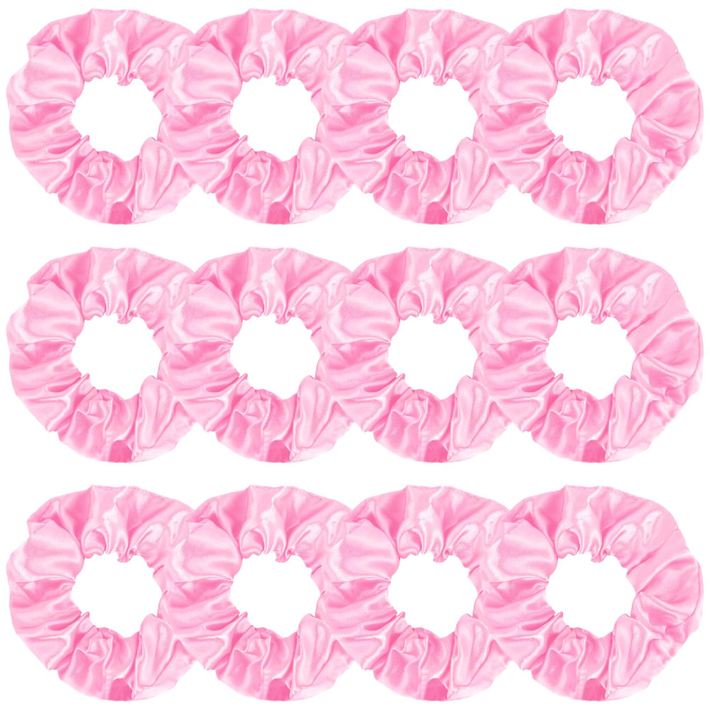Goma KICOSY rosa claro satén, ideal para peinados diarios y sujeción suave.