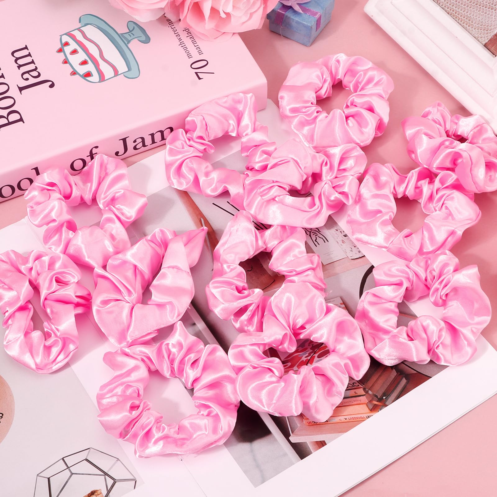 Regalo ideal KICOSY gomas pelo rosa claro para amigas.