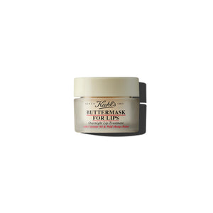 Kiehl's Buttermask para labios con aceite de coco, hidratación profunda nocturna.