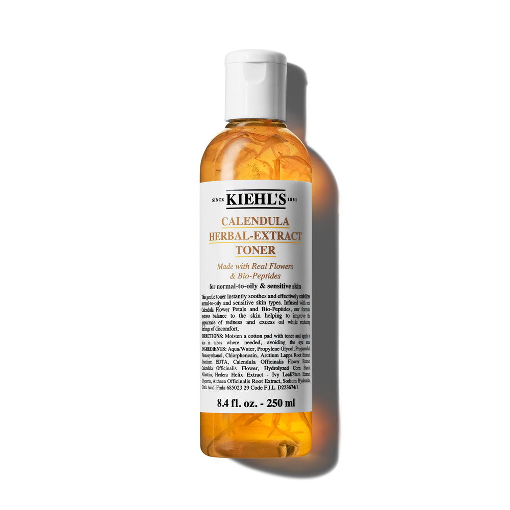 Kiehl's Calendula Toner en botella, calmante para piel normal a grasa.