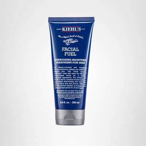 Kiehl's Facial Fuel, fórmula libre de parabenos y sulfatos para uso diario.