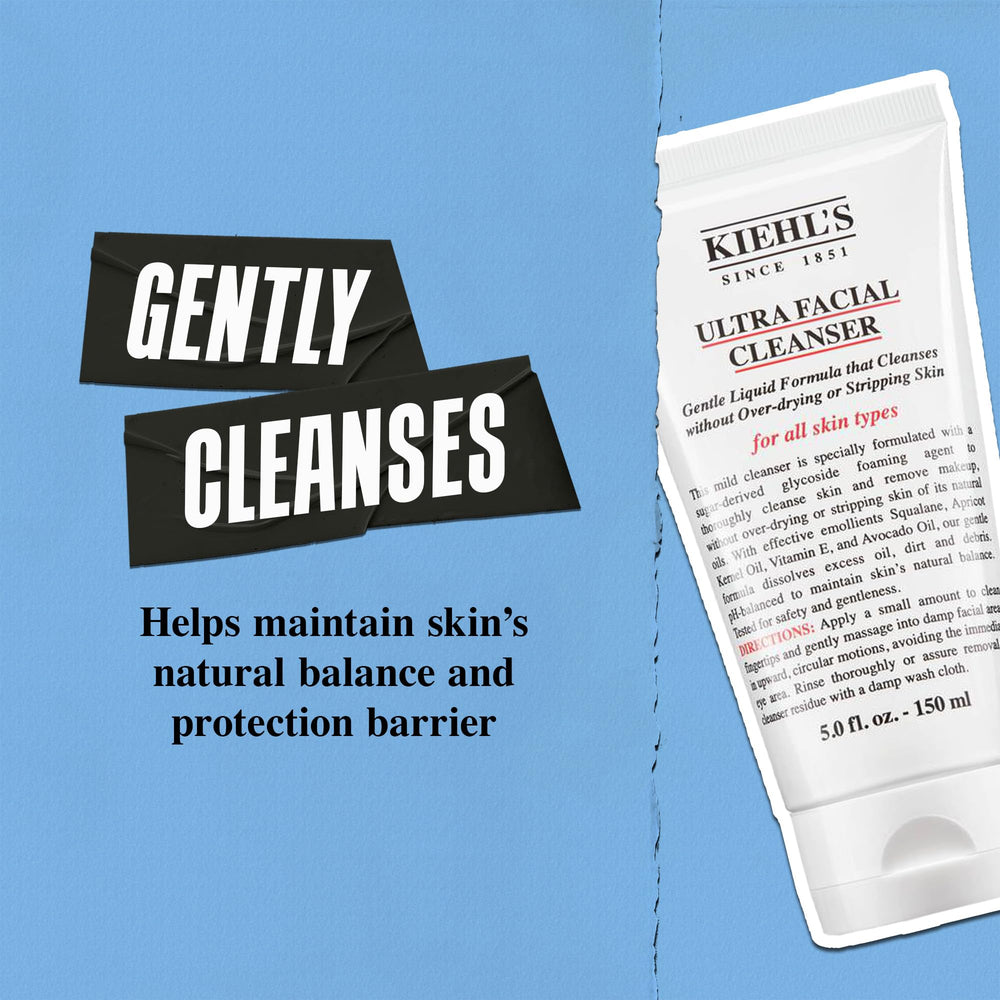 Kiehls masaje circular activa la limpieza sin irritar la piel.