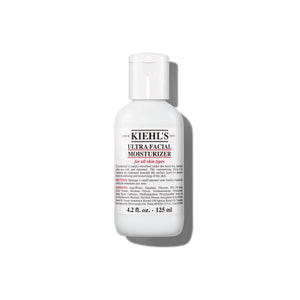 Kiehl's Ultra Facial Moisturizer: botella hidratación suave para pieles de todo tipo.