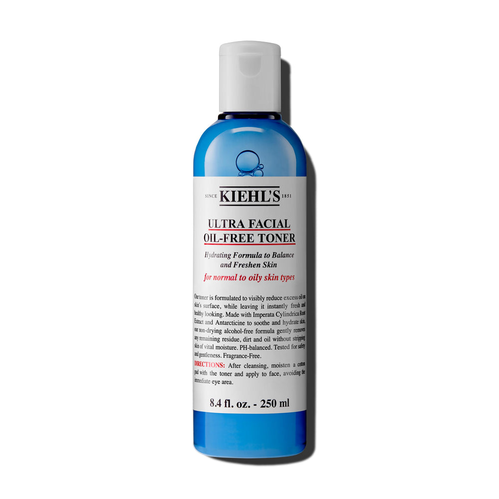 Kiehl's Ultra Facial Tónico en botella, control suave del brillo diario.