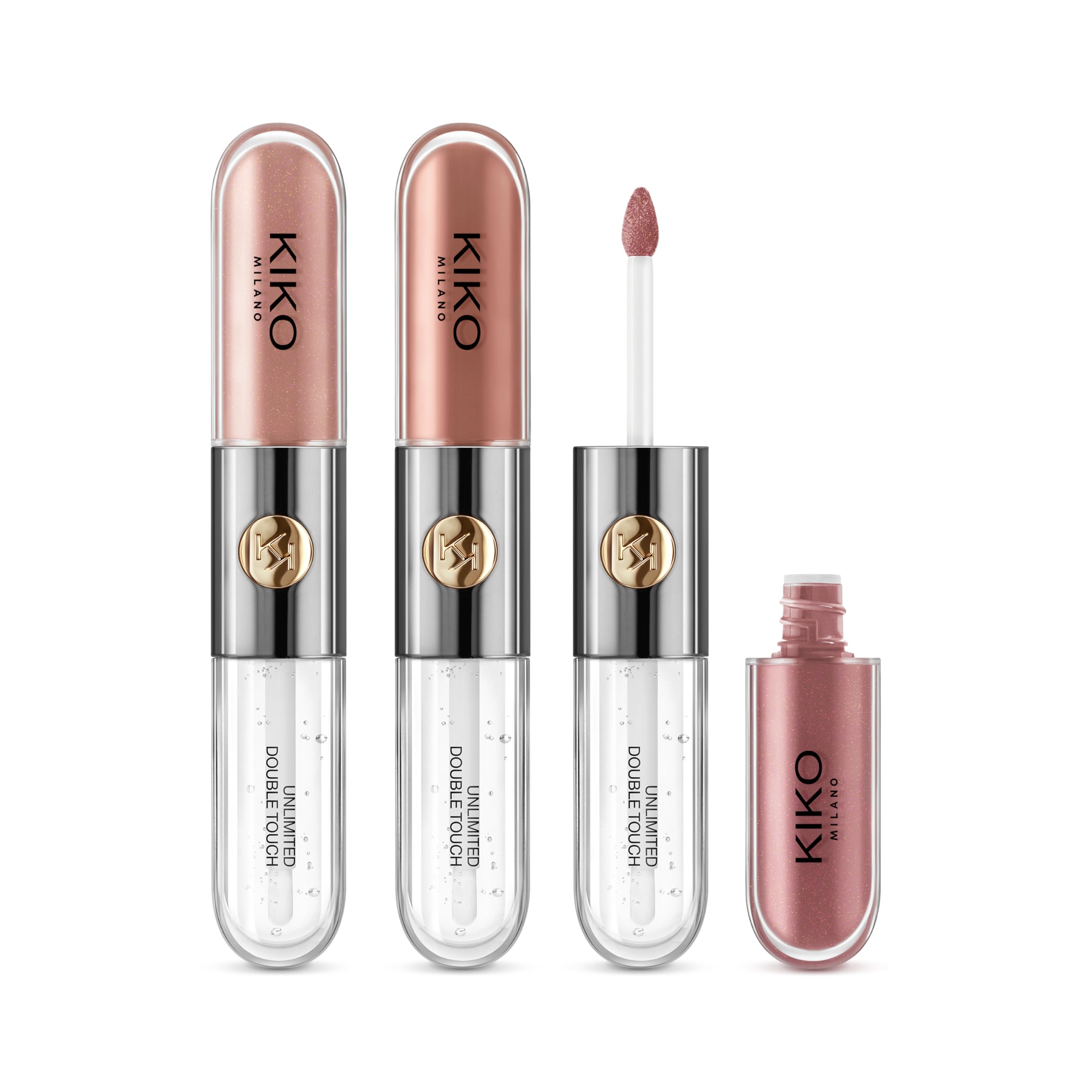 KIKO Milano Unlimited Double Touch kit, empaque frontal, regalo elegante y listo para regalar.