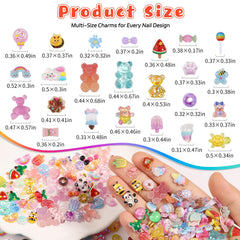 Charms de Kikonoke: ositos gomita en 3D para uñas.