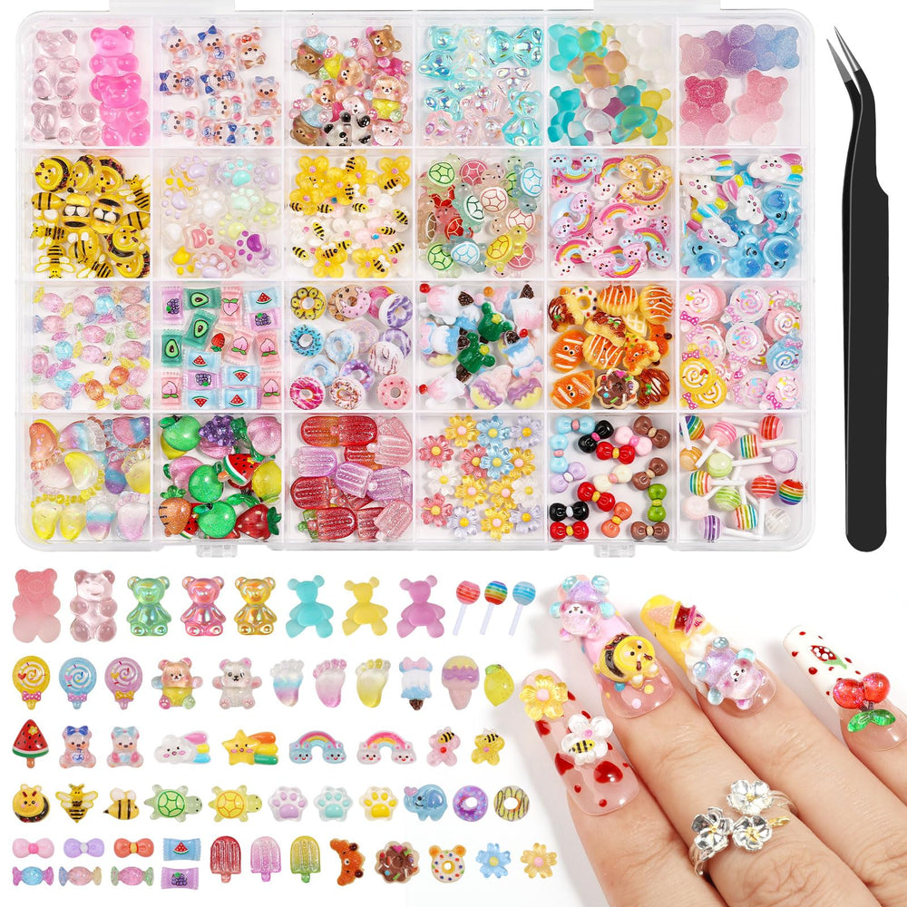 Charms de Kikonoke: paletas derretidas para uñas acrílicas.