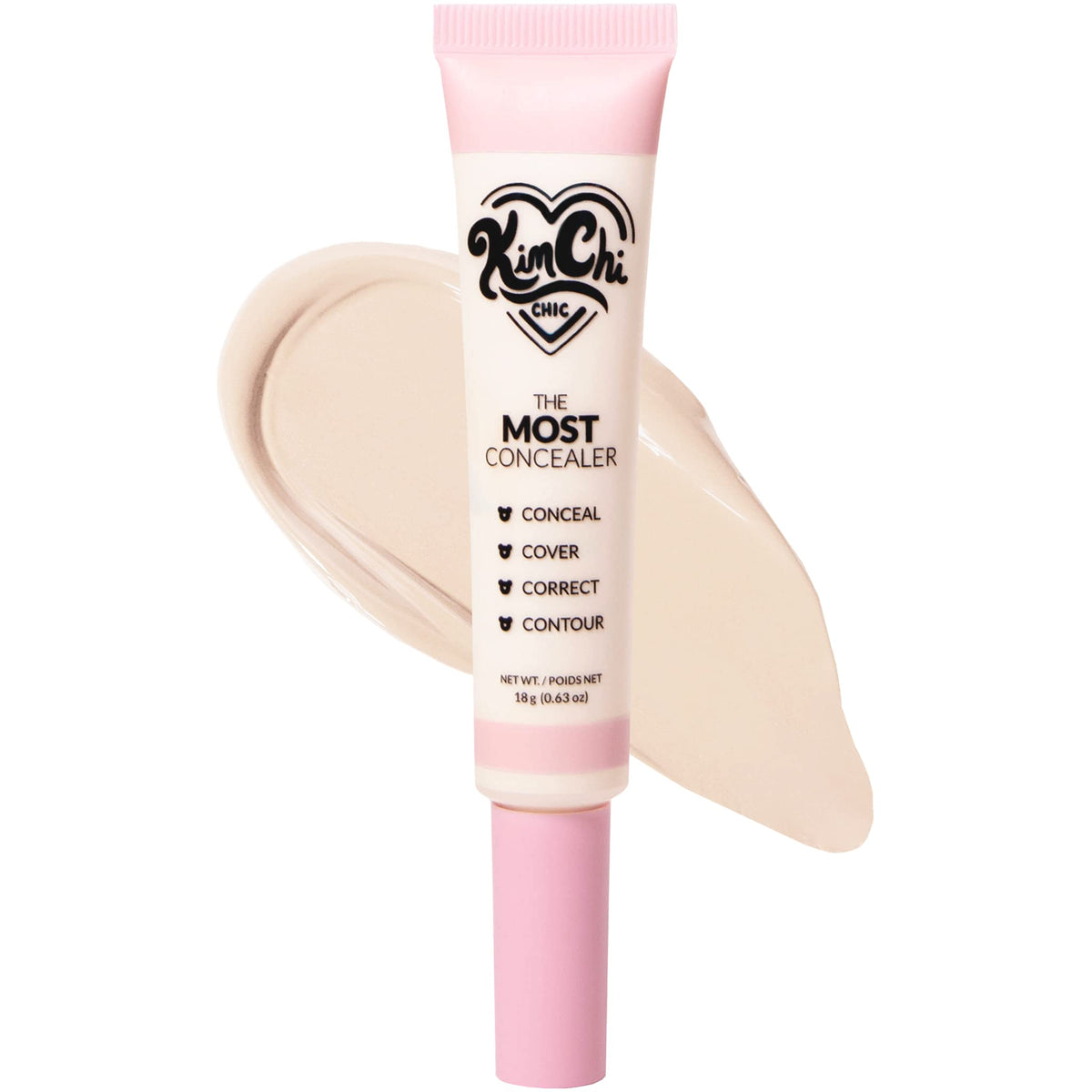 Kimchi Chic, corrector con brocha, aplicación precisa para zonas difíciles.