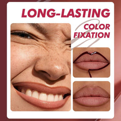KIMIEYE aplicación fácil del delineador labial para definición rápida.