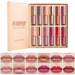 KIMIEYE Conjunto A labial mate nude suave, ideal para uso diario.