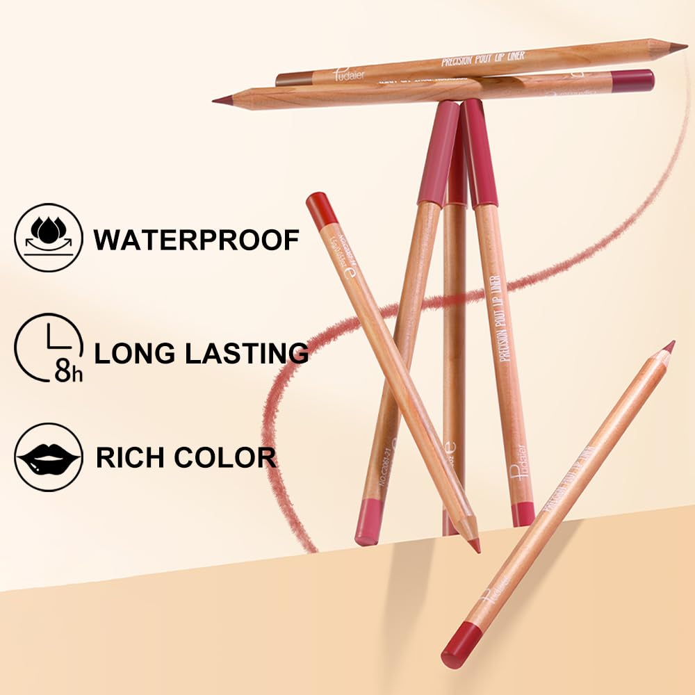 Kimieye delineadores labiales mate para acabado duradero y definido.