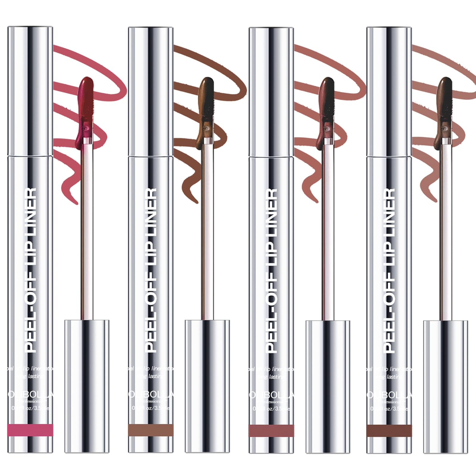 KIMIEYE kit delineador labial despegable, acabado definido todo el día.
