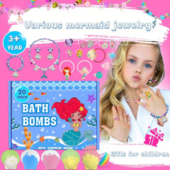 Set de 20 bombas de baño, aromas naturales para momento lúdico
