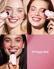 KIMUSE Jelly Tint ofrece aplicación 3 en 1 para labios, mejillas y ojos.