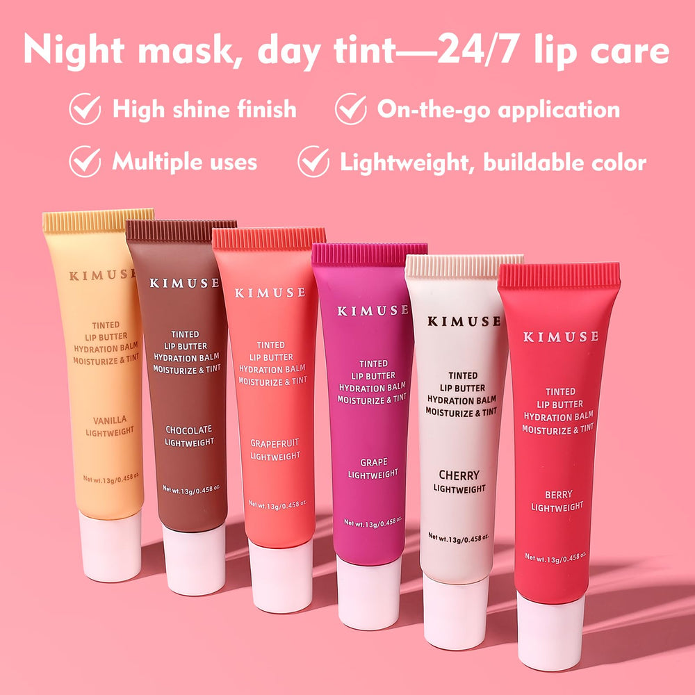 Aplicación suave y brillo natural de KIMUSE para terminar el maquillaje