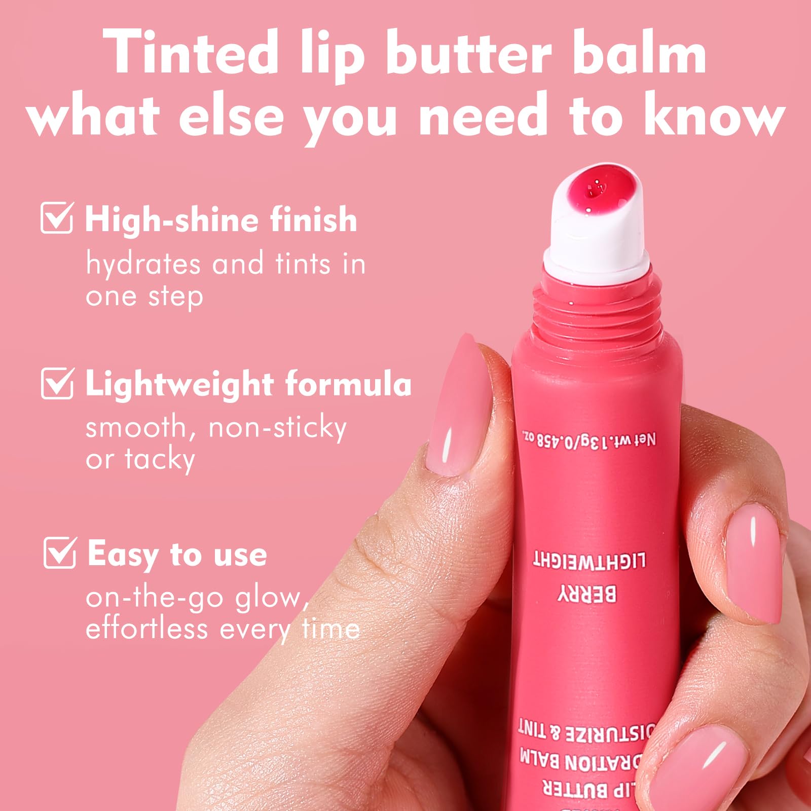 Aplicación diaria de bálsamo labial KIMUSE para labios cómodos