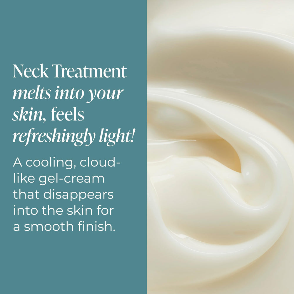 Provitamina B5 en el cuello para hidratación duradera.
