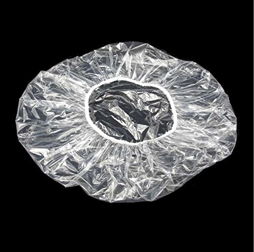 Gorra de ducha KINGLAKE de plástico transparente, protección higiénica para el cabello