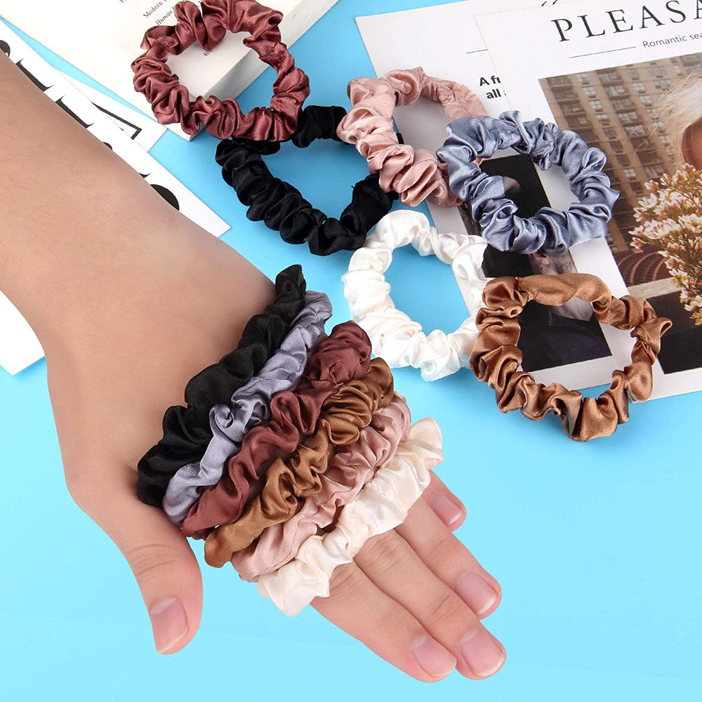 Kinmingzhu coleteros de seda ideales para moños y coletas.