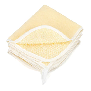 Kiopdse paño exfoliante de doble cara para ducha, exfoliación cómoda y eficaz.
