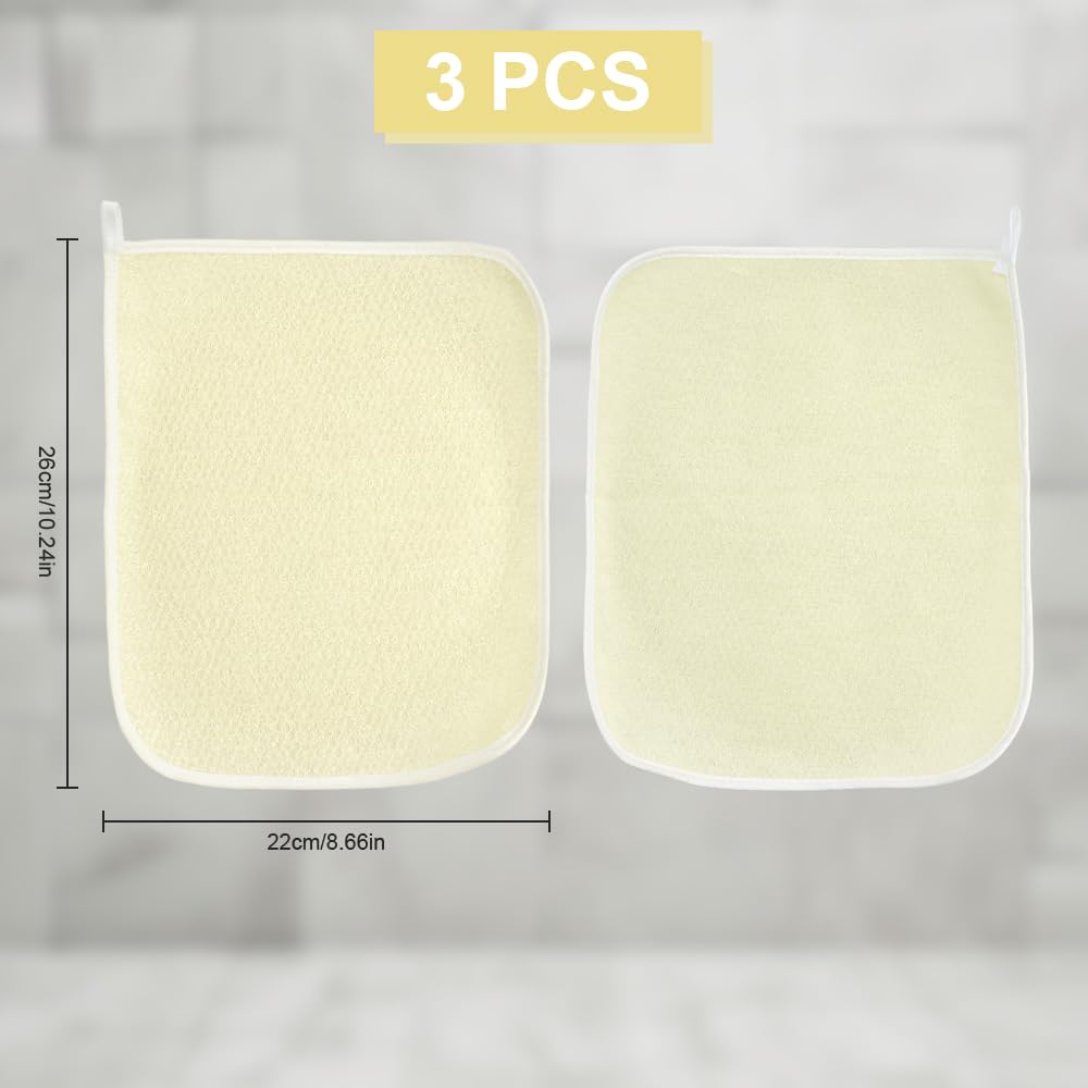 Kiopdse paño exfoliante para viaje, diseño compacto y práctico.