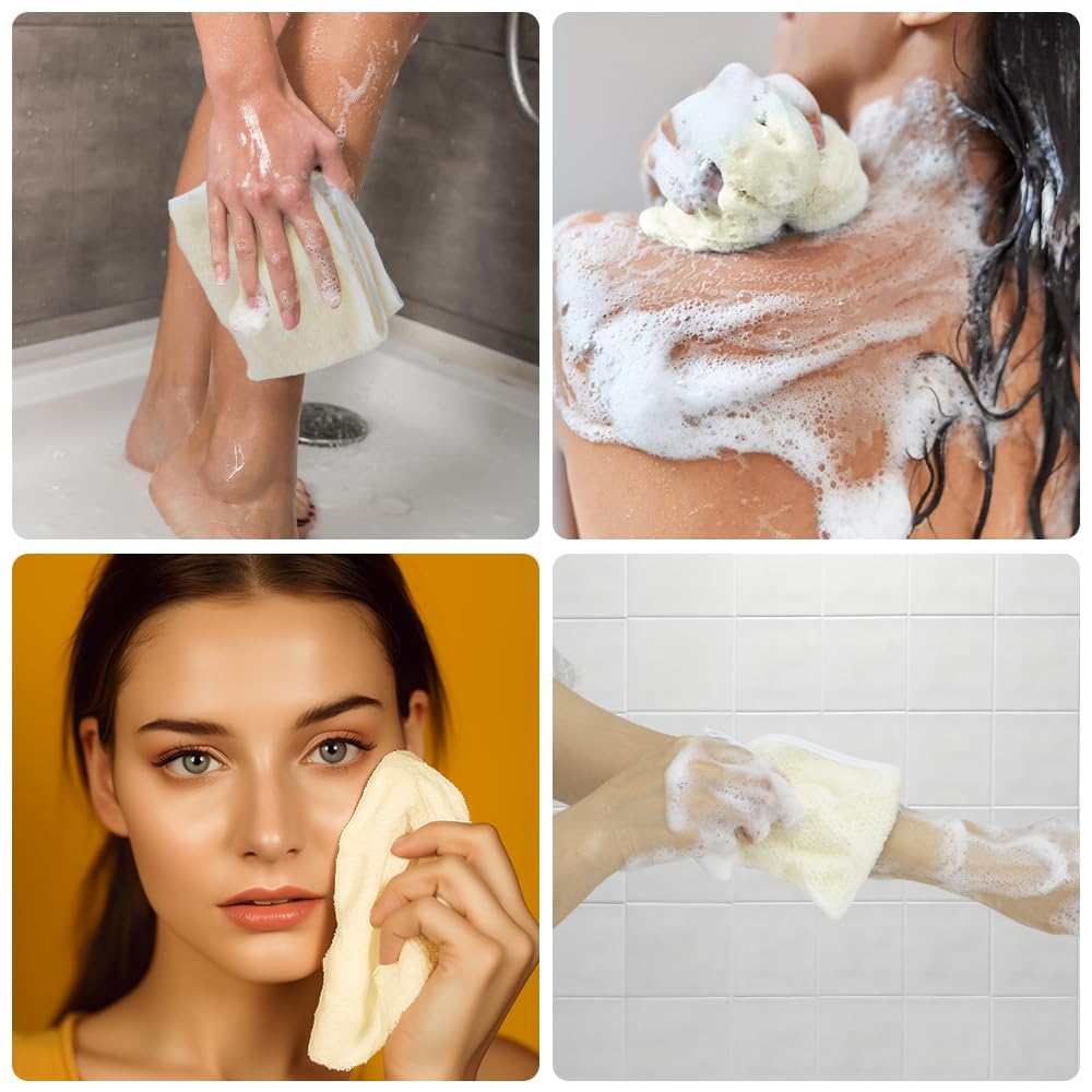 Kiopdse toalla exfoliante cuerpo, piel suave tras el lavado.