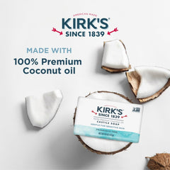 Kirk’s sin fragancia, ideal para piel sensible y uso diario.