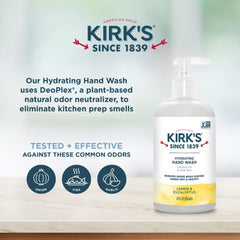 Kirk's Lavado de Manos sin sulfatos y sin parabenos, piel sensible segura.