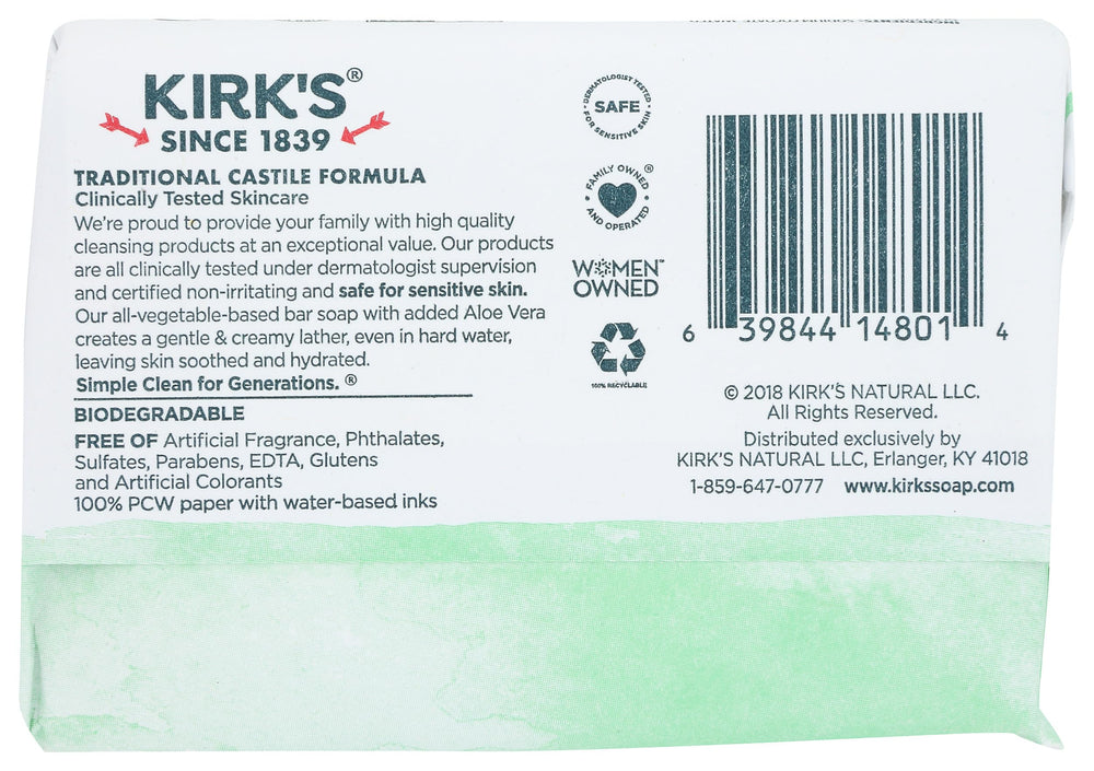 Kirks Espuma suave: sensación limpia y fresca tras cada uso.