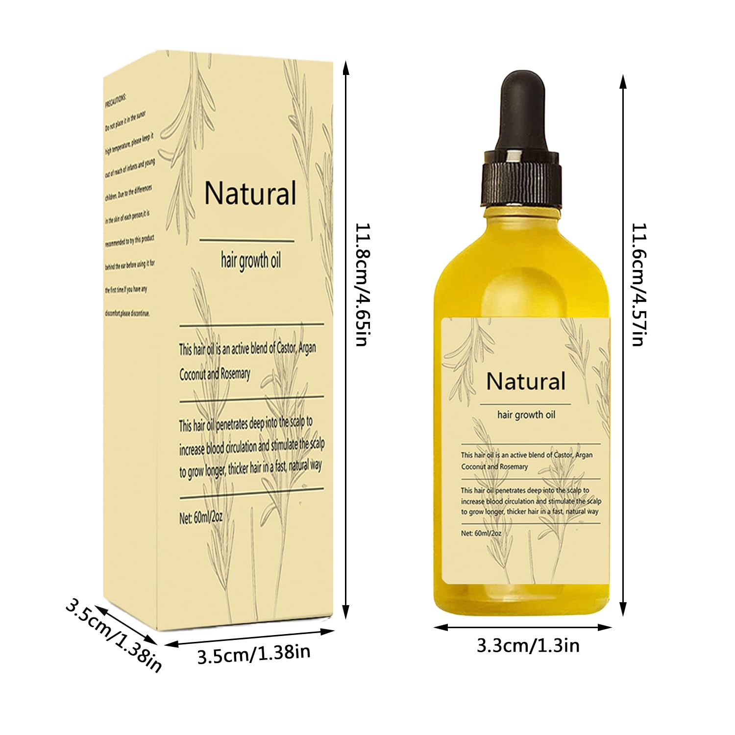Kisinly Aceite de Romero con aroma agradable para rituales diarios.