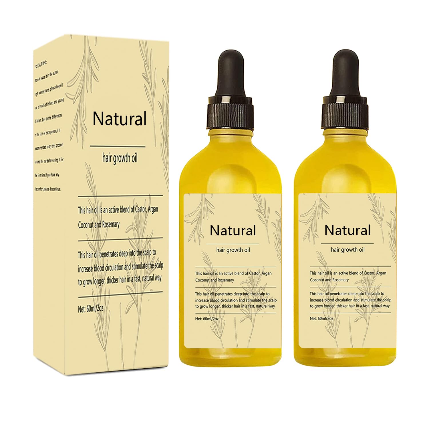 Kisinly Aceite de Romero para crecimiento capilar, frasco de 120 ml, estimula el cuero cabelludo.