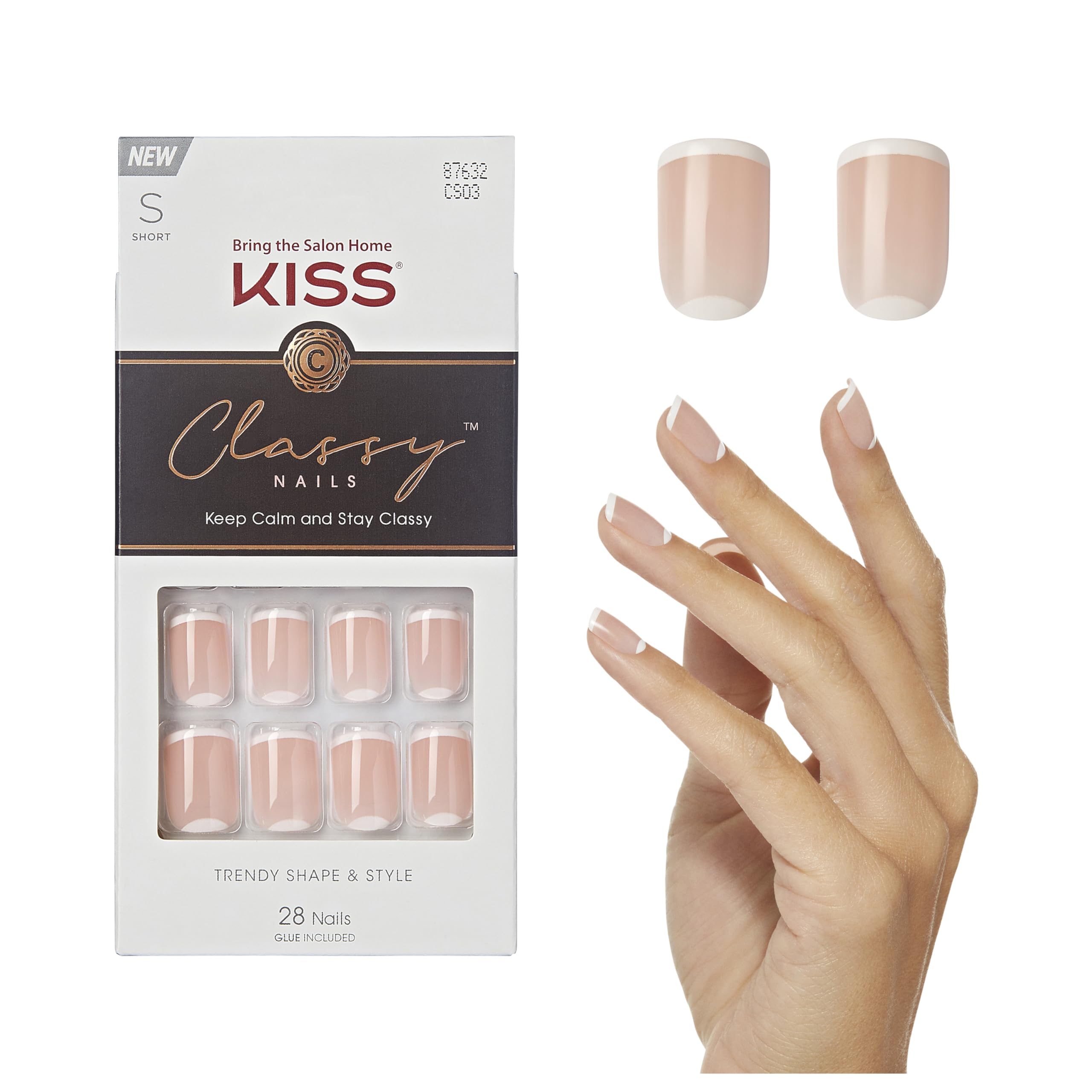 KISS Classy Nails: conjunto de 28 uñas listas para aplicar en casa