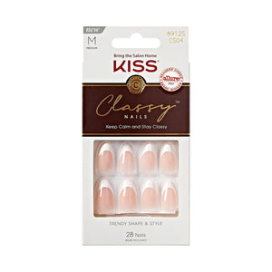 KISS Classy Nails, uñas francesas Dashing para un look elegante y duradero.