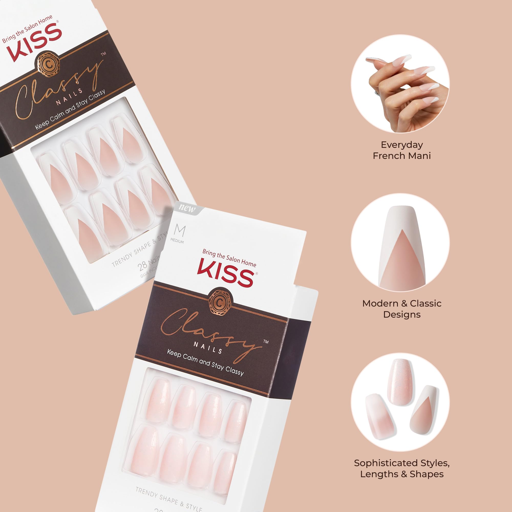 KISS Classy Nails: diseños modernos para un look elegante