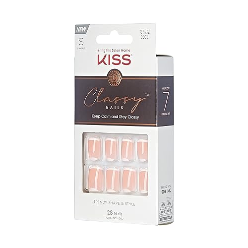 KISS Classy Nails: pegamento gel rosado para fijar las uñas
