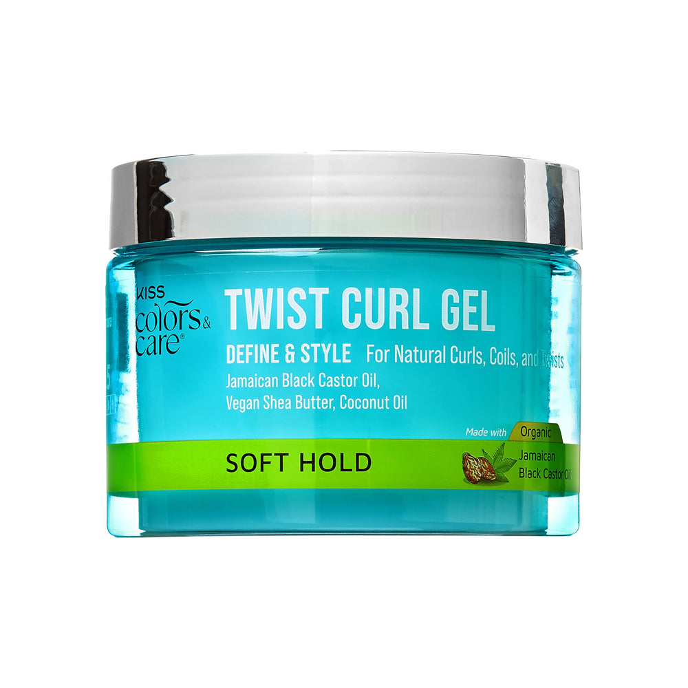 KISS COLORS & CARE Gel para rizos con definición ligera.
