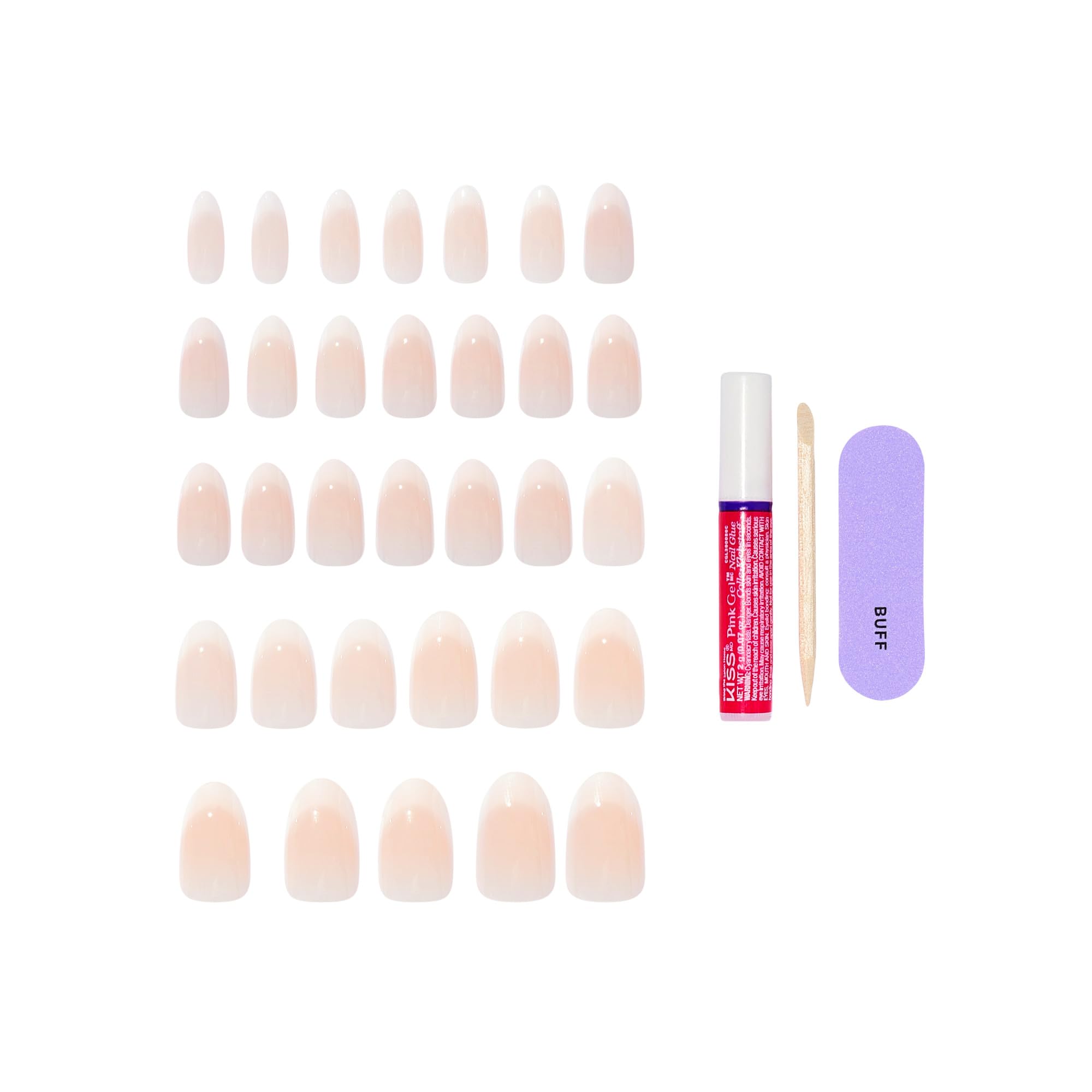 KISS CORE lima mini rosa para dar forma suave.