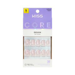 KISS CORE uñas postizas amistad rosas, acabado suave para uso diario