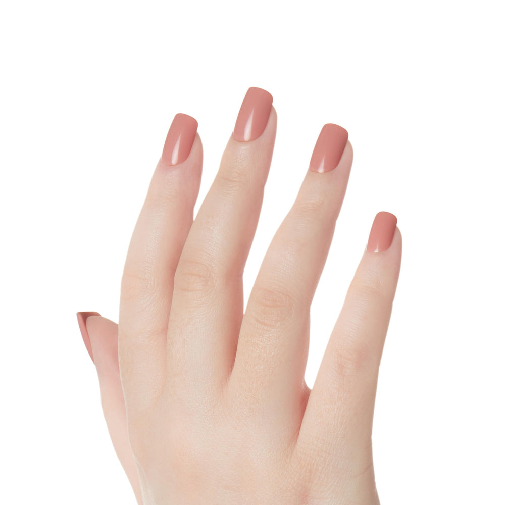KISS Gel Fantasy uñas rosa con brillo duradero para diario.