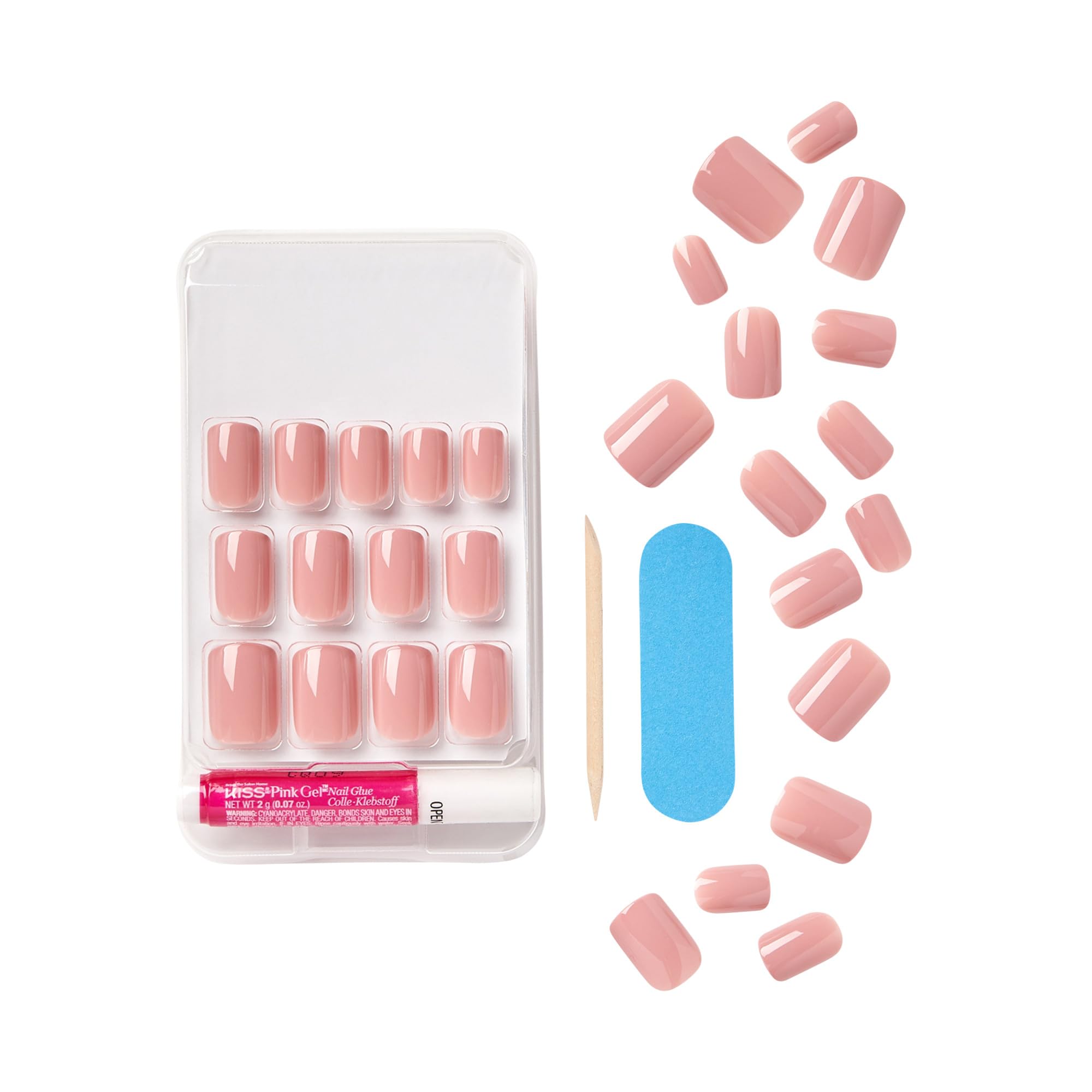 KISS Gel Fantasy uñas duraderas y flexibles para comodidad diaria.