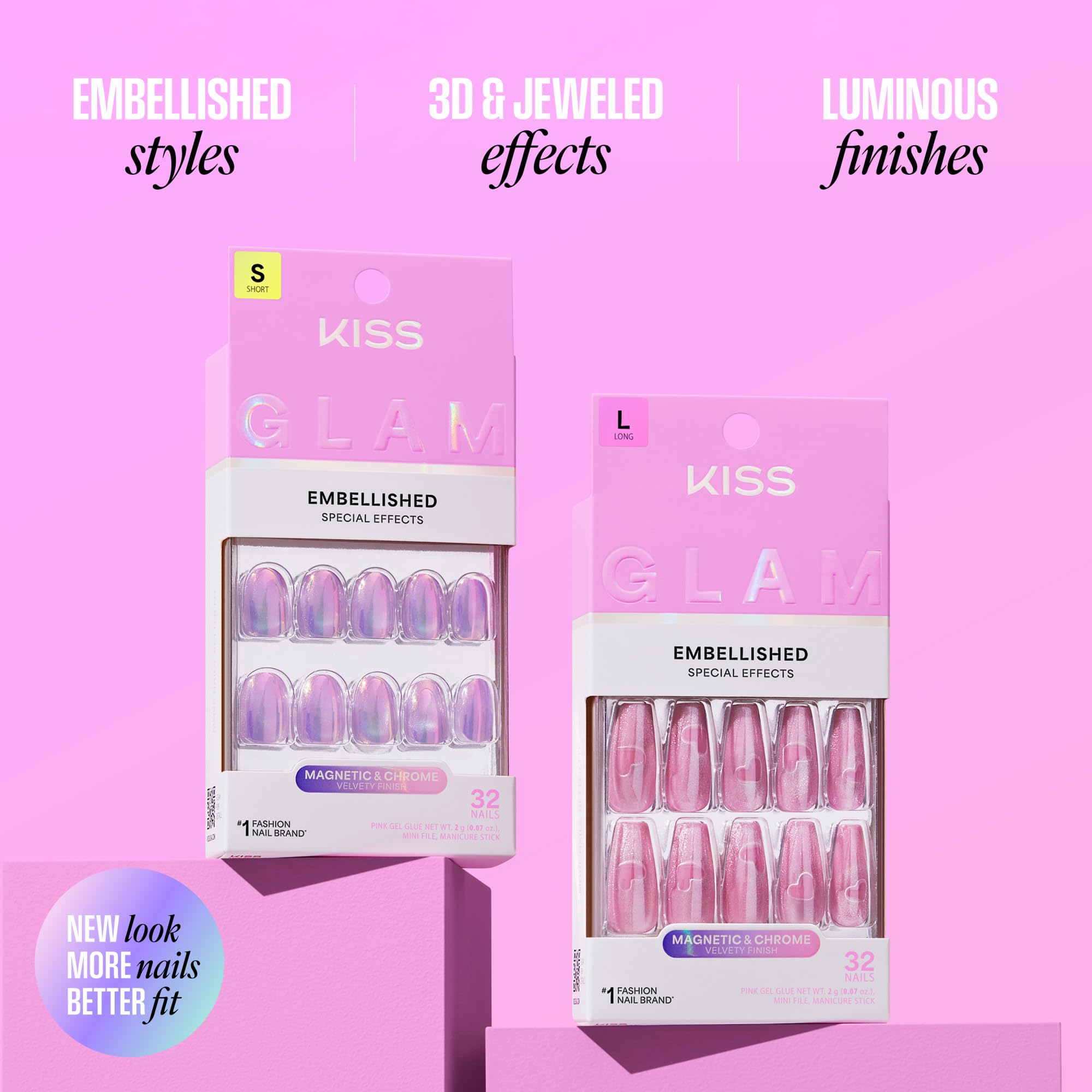 KISS GLAM pegamento de uñas de 2 g para fijación rápida